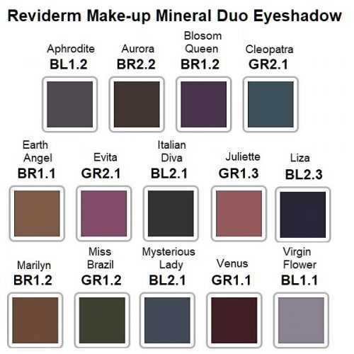 Reviderm Mineral Duo Eyeshadow kleuren