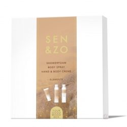 Sen & Zo Elements Body Spray & Shower Foam,Handcream Good Mood Box 2 x 200ml 1x 60ml